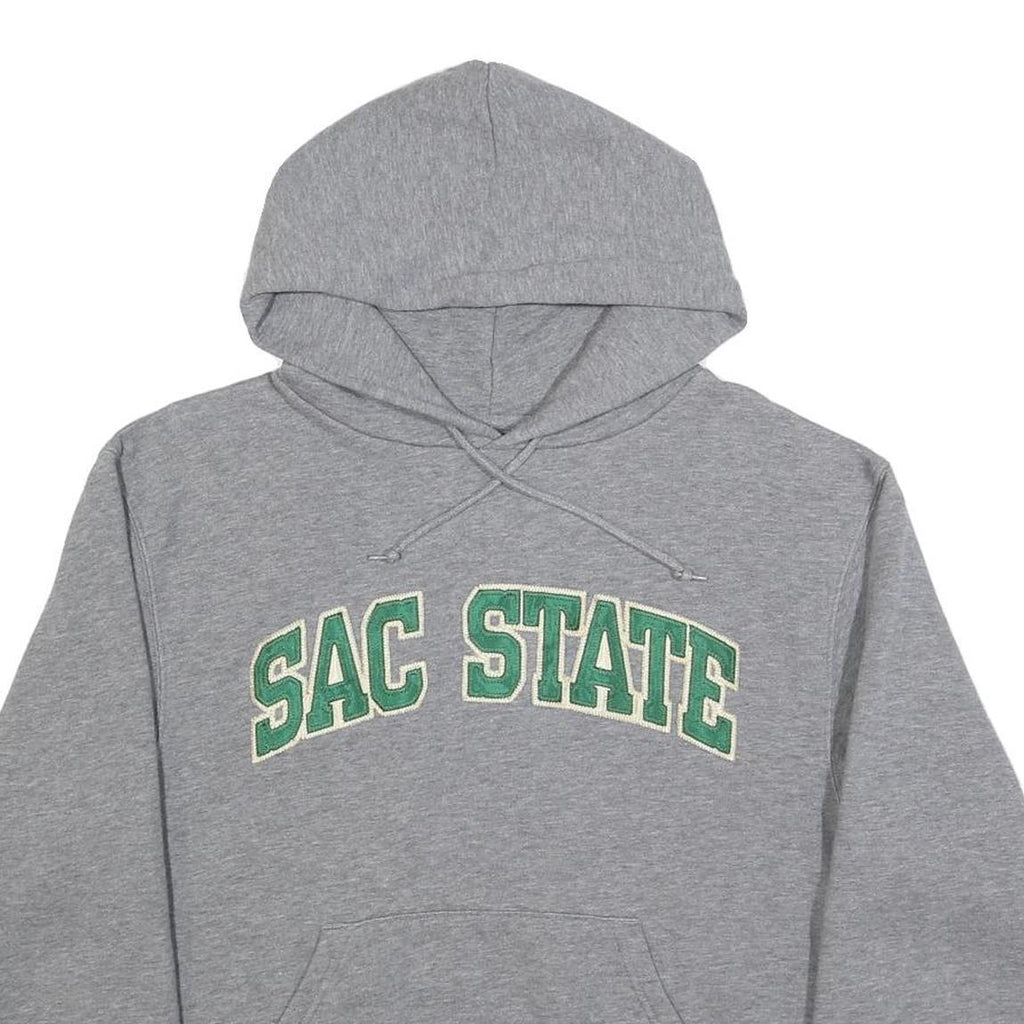 JANSPORT Womens Grey Sac State Hoodie M M Cotton Blend Pullover Casual