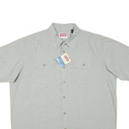 WRANGLER Mens Grey Cotton Blend Shirt XL Casual Button Down Pocket