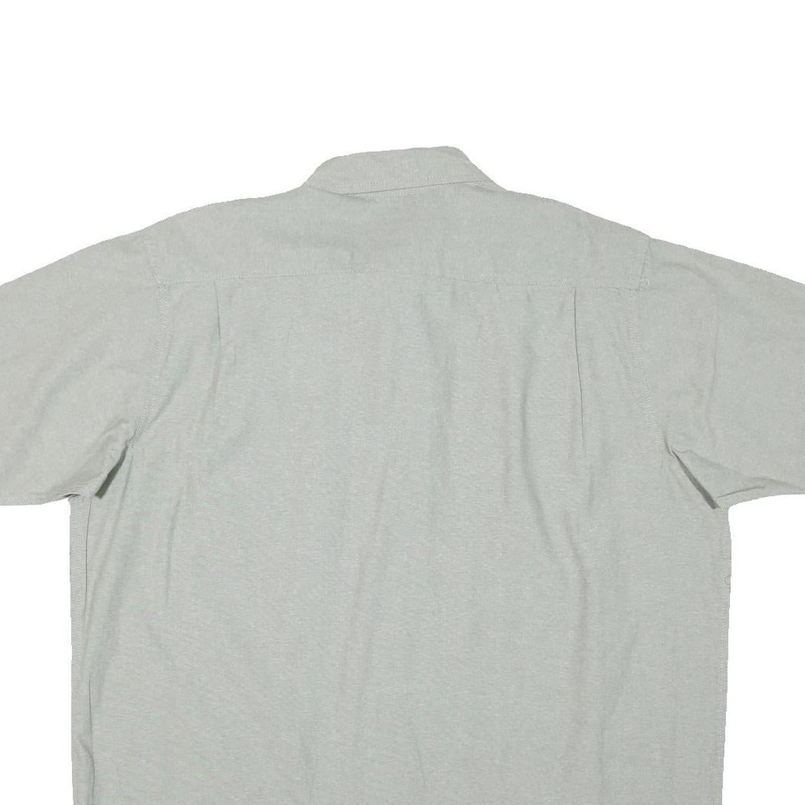 WRANGLER Mens Grey Cotton Blend Shirt XL Casual Button Down Pocket