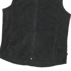 WOOLRICH Womens Black Sleeveless Zip Jacket L Polyester Blend Casual Outerwear