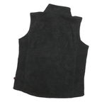 WOOLRICH Womens Black Sleeveless Zip Jacket L Polyester Blend Casual Outerwear