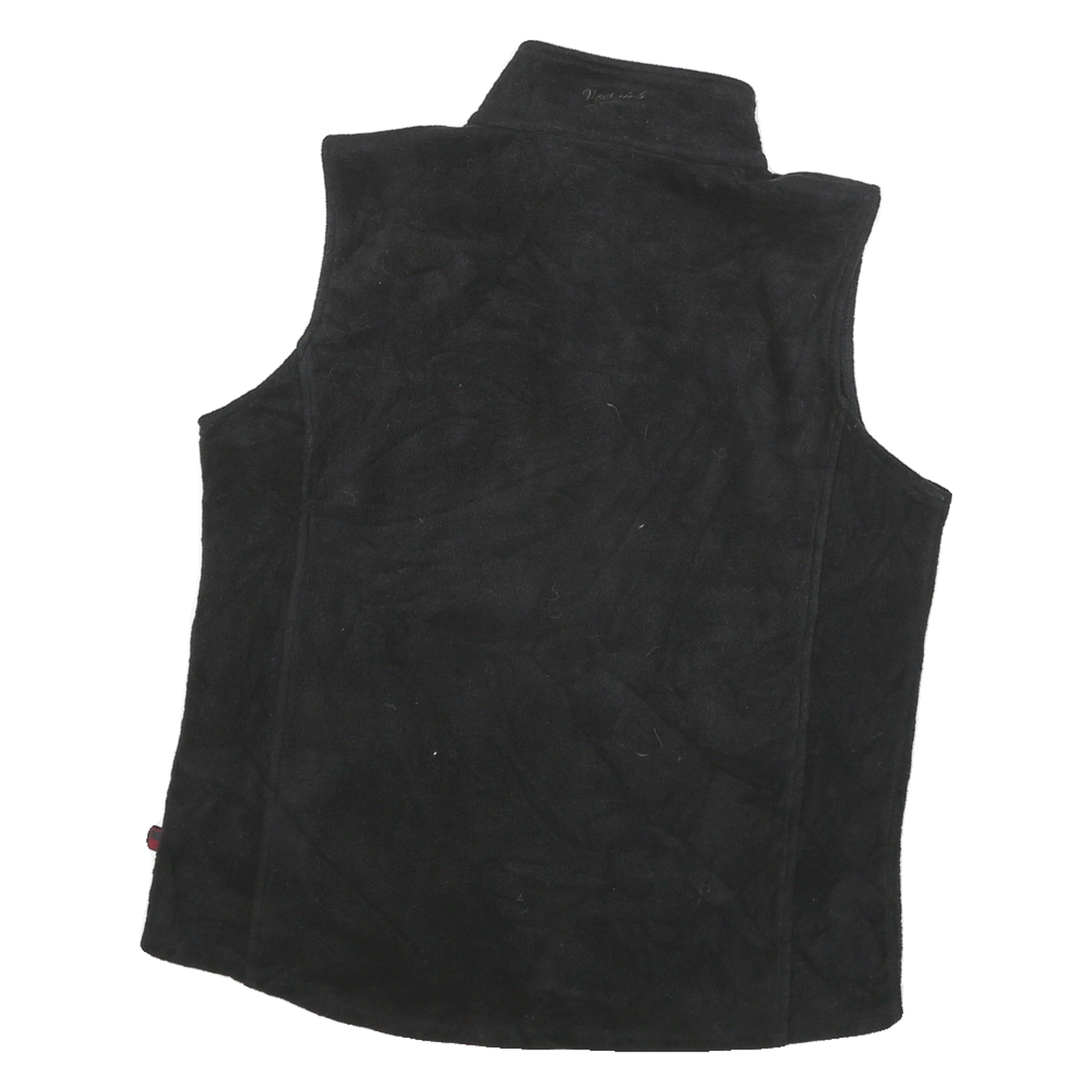 WOOLRICH Womens Black Sleeveless Zip Jacket L Polyester Blend Casual Outerwear