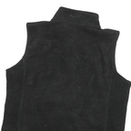 WOOLRICH Womens Black Sleeveless Zip Jacket L Polyester Blend Casual Outerwear
