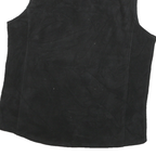 WOOLRICH Womens Black Sleeveless Zip Jacket L Polyester Blend Casual Outerwear