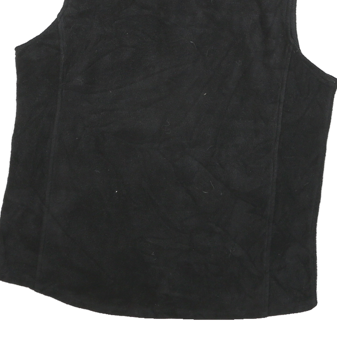 WOOLRICH Womens Black Sleeveless Zip Jacket L Polyester Blend Casual Outerwear