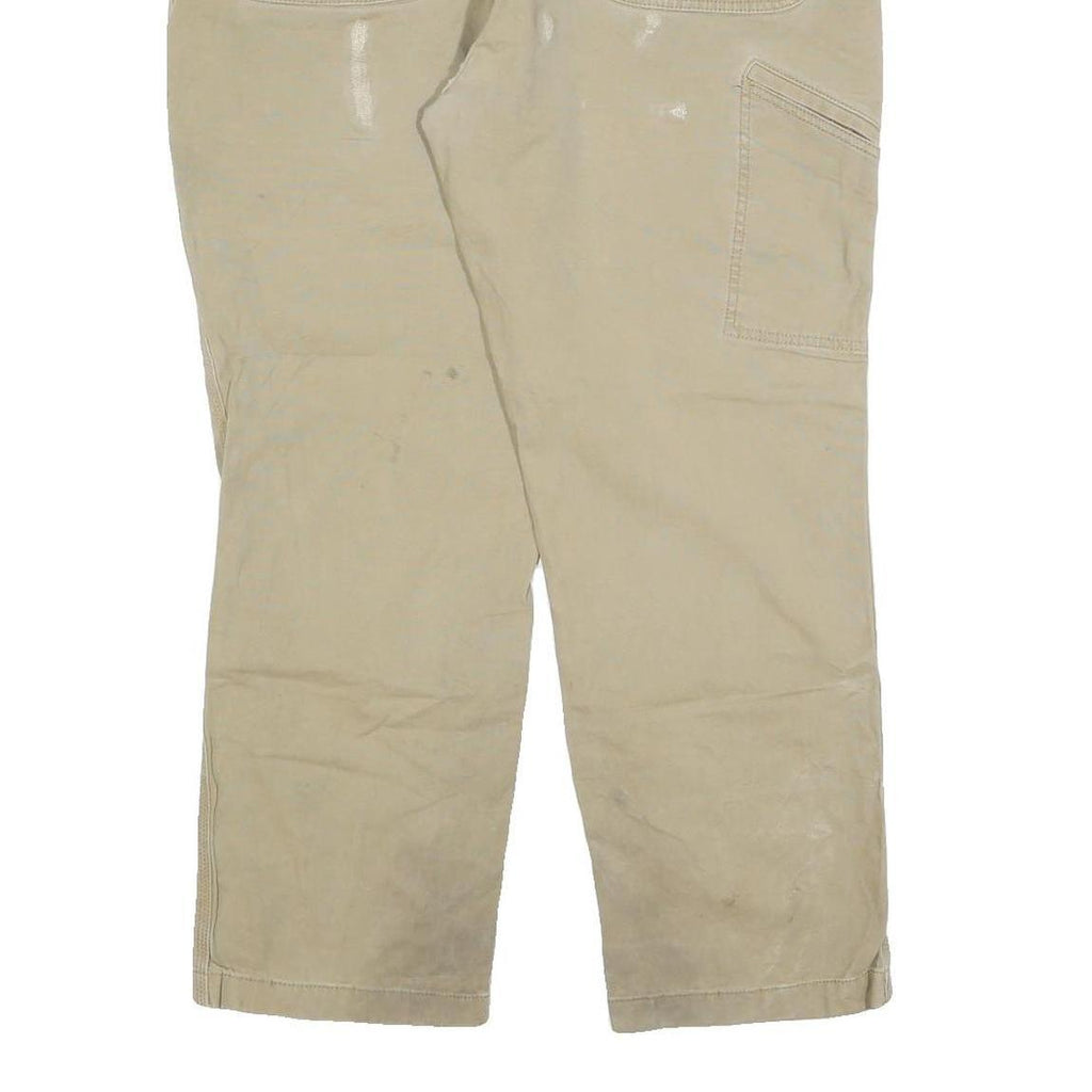 CARHARTT Mens Jeans Beige Relaxed Straight Denim W38 L30 Workwear Durable