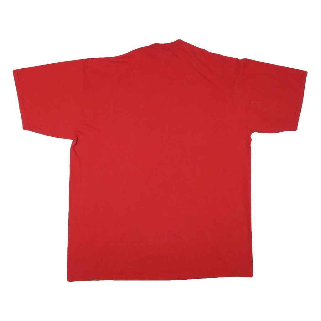 DISNEY Mens Red Mickey Graphic T-Shirt One Size Short Sleeve Crew Neck Casual