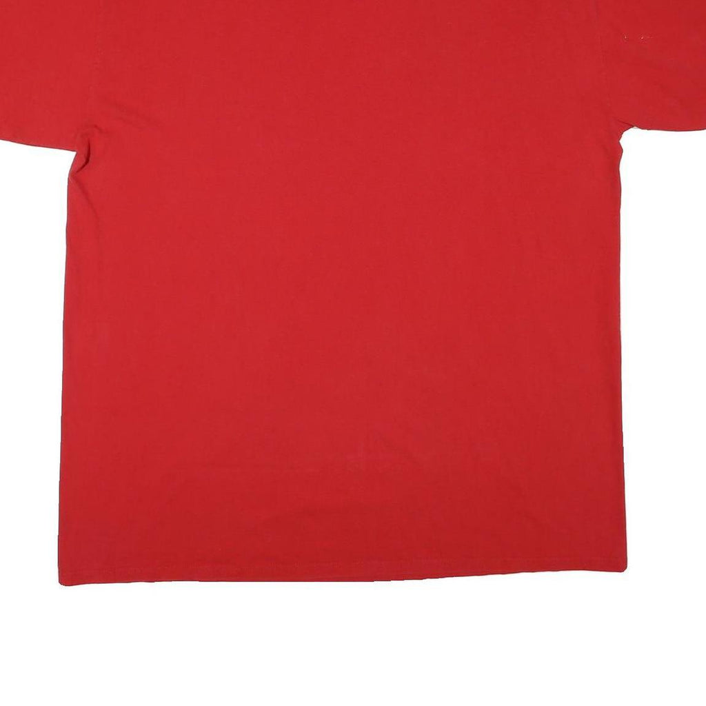 DISNEY Mens Red Mickey Graphic T-Shirt One Size Short Sleeve Crew Neck Casual