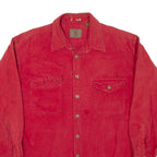 ST JOHNS BAY Mens Plain Shirt Red Long Sleeve L