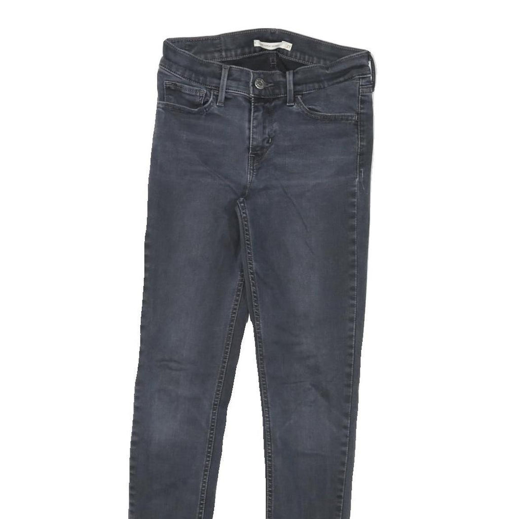 LEVI'S 710 Womens Jeans Blue Slim Skinny Denim Dark W24 L29 Stretch Cotton