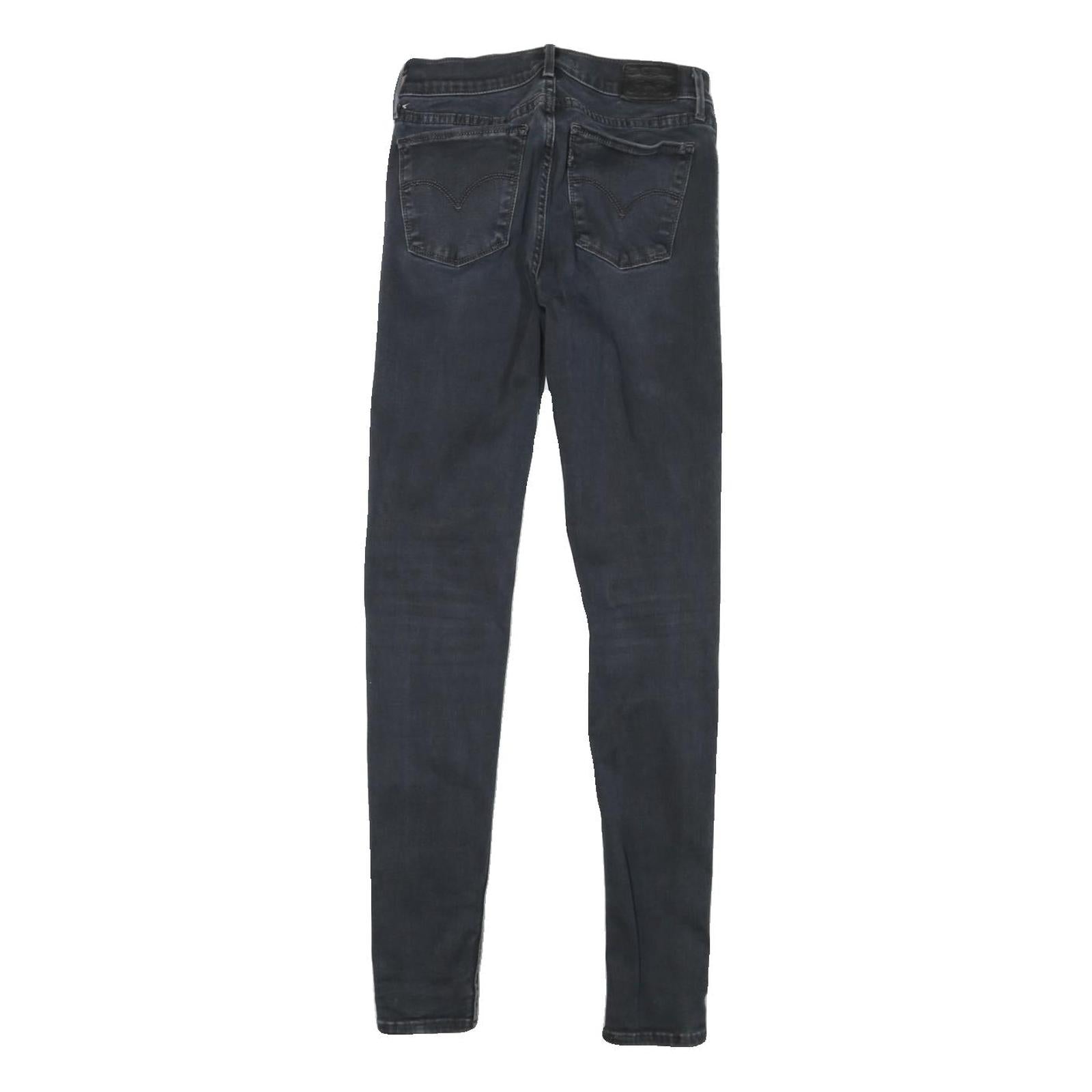 LEVI'S 710 Womens Jeans Blue Slim Skinny Denim Dark W24 L29 Stretch Cotton