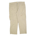 CARHARTT Mens Cotton Blend Beige Relaxed Fit Cargo Trousers W40 L30 Workwear