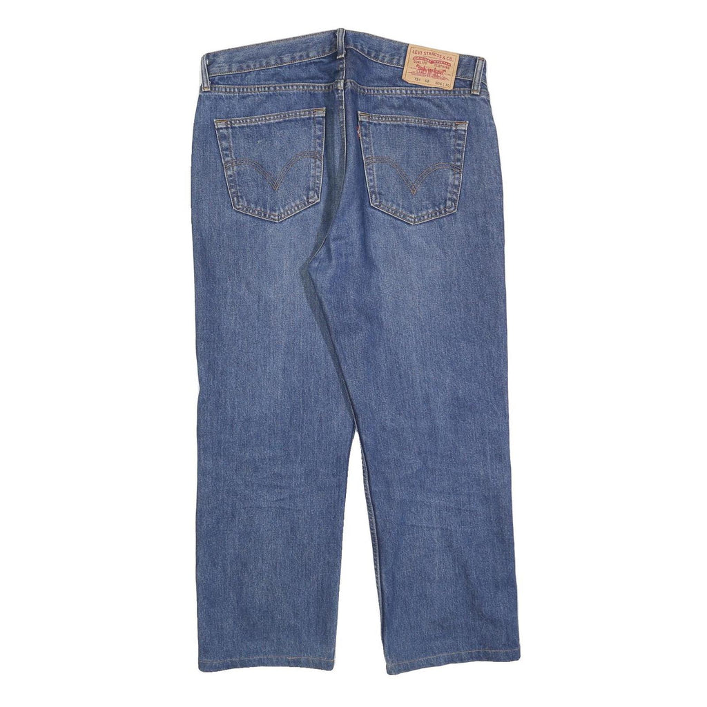 LEVI'S 751 02 Mens Jeans Blue Regular Straight Denim Medium W36 L27 Classic Fit