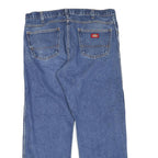 DICKIES Mens Regular Blue Denim Jeans W36 L30 Classic Zip Cotton Blend Workwear