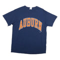 DELTA Mens Blue Auburn Graphic T-Shirt M Short Sleeve Crew Neck Sportswear