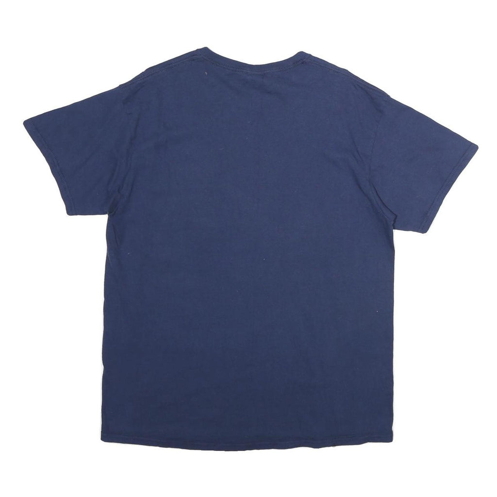 DELTA Mens Blue Auburn Graphic T-Shirt M Short Sleeve Crew Neck Sportswear