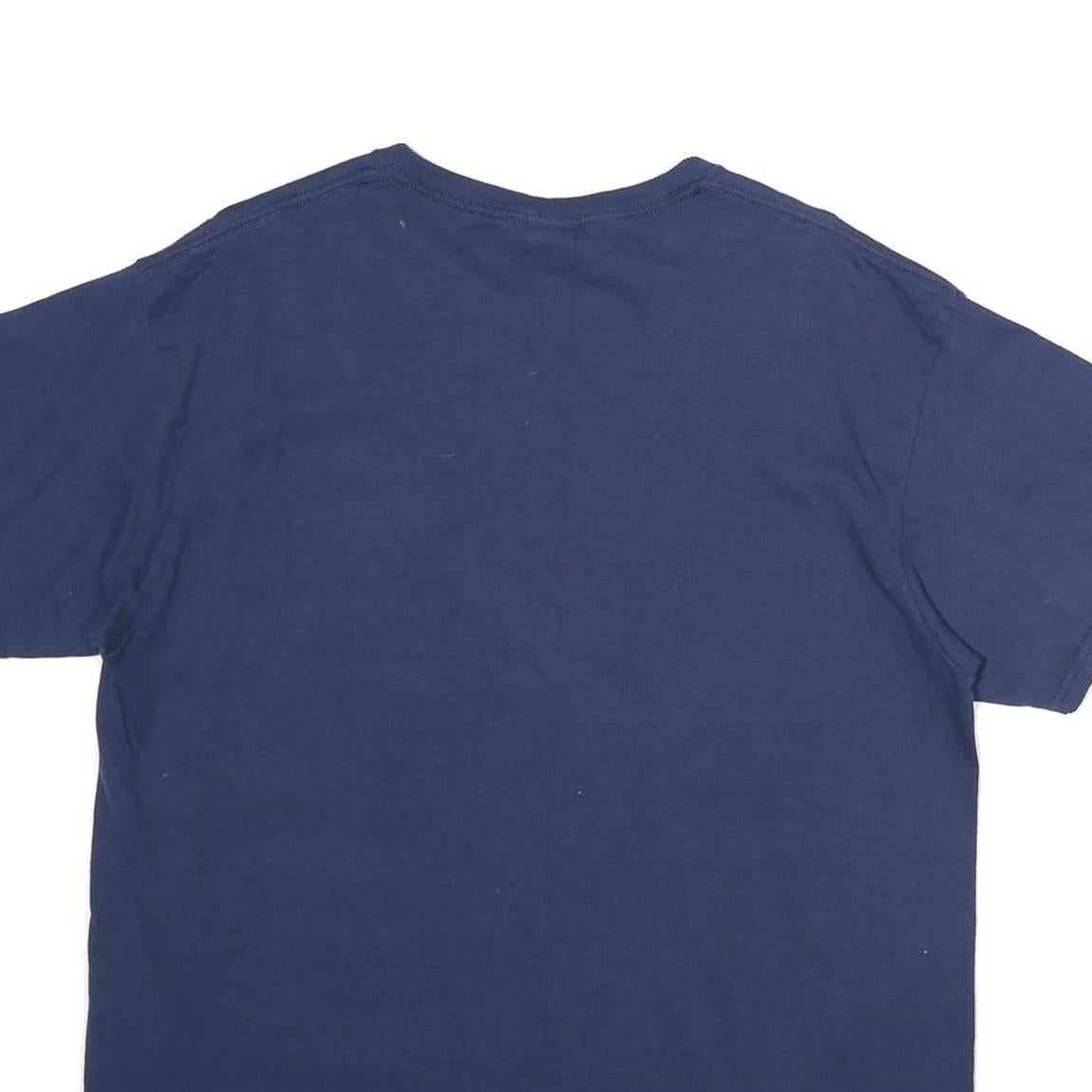 DELTA Mens Blue Auburn Graphic T-Shirt M Short Sleeve Crew Neck Sportswear