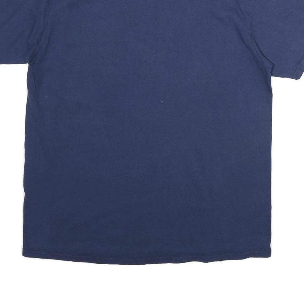 DELTA Mens Blue Auburn Graphic T-Shirt M Short Sleeve Crew Neck Sportswear