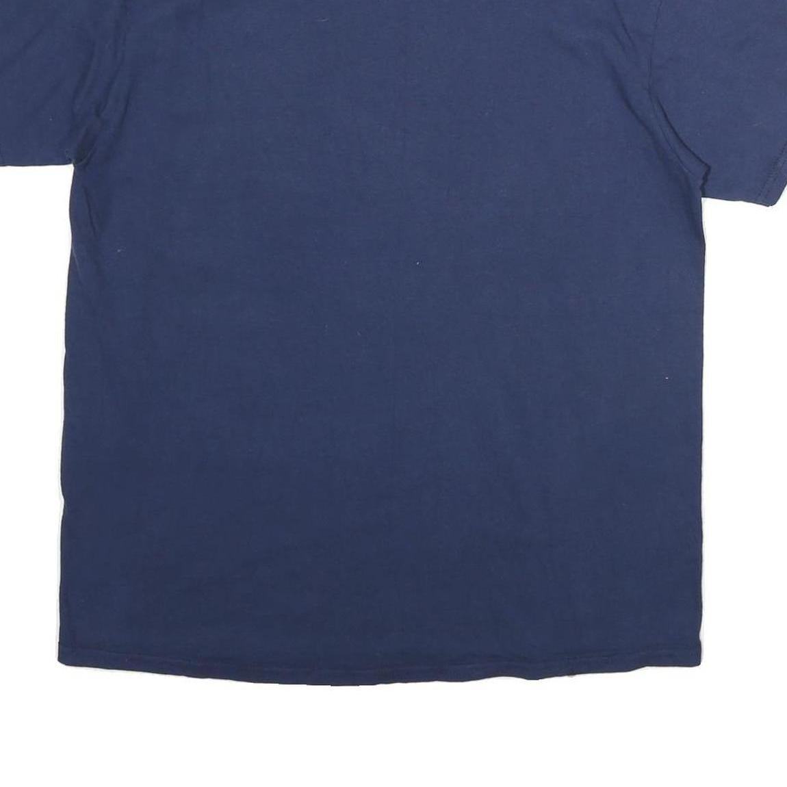 DELTA Mens Blue Auburn Graphic T-Shirt M Short Sleeve Crew Neck Sportswear