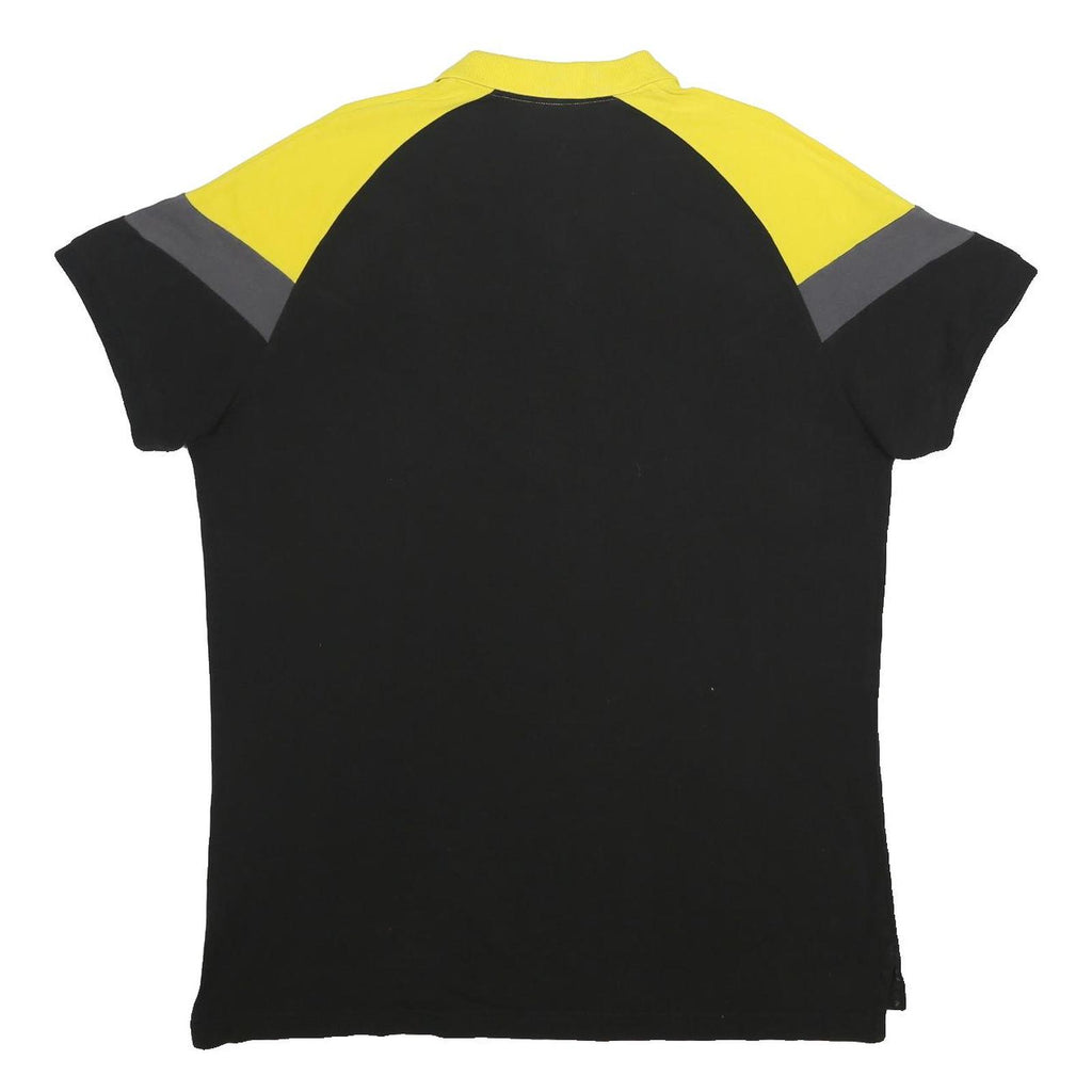 PUMA Mens Yellow & Black BVB 09 Short Sleeve Polo Shirt 2XL Cotton Blend