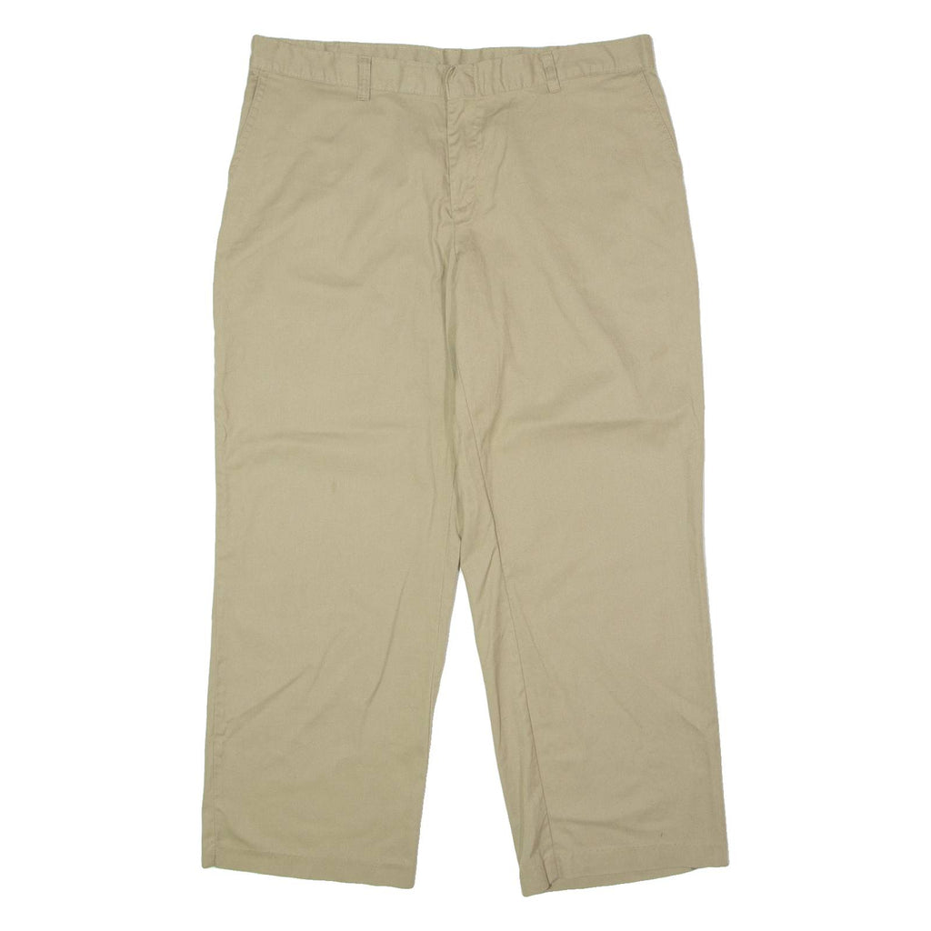 DICKIES Workwear Womens Trousers Beige Regular Wide-Leg W36 L28