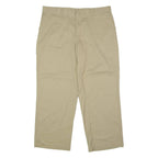 DICKIES Workwear Womens Trousers Beige Regular Wide-Leg W36 L28