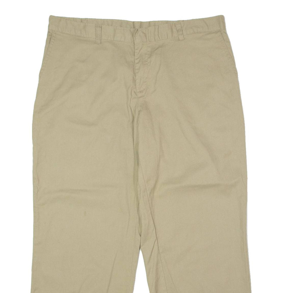 DICKIES Workwear Womens Trousers Beige Regular Wide-Leg W36 L28