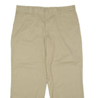 DICKIES Workwear Womens Trousers Beige Regular Wide-Leg W36 L28