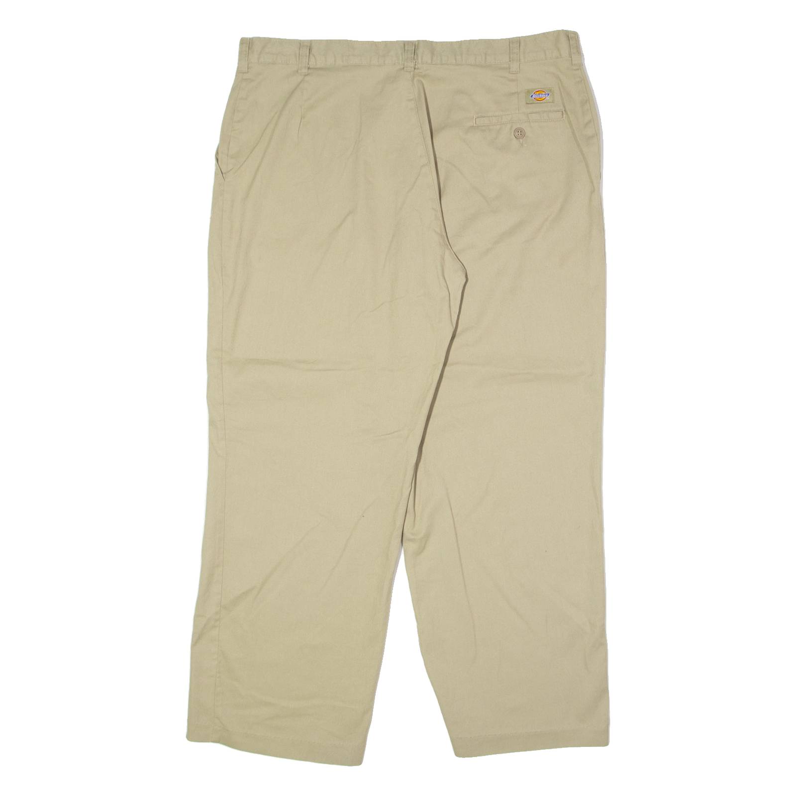 DICKIES Workwear Womens Trousers Beige Regular Wide-Leg W36 L28