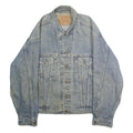 LEVI'S Mens Blue Denim Button Jacket M Cotton Classic Casual Vintage