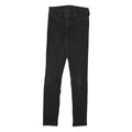LEVI'S Womens Slim Black Skinny Denim Medium Wash W25 L29 Cotton Blend Zip Jeans