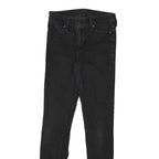 LEVI'S Womens Slim Black Skinny Denim Medium Wash W25 L29 Cotton Blend Zip Jeans