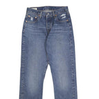 LEVI'S 501 Big E Womens Blue Regular Straight Denim Medium W26 L30 Classic