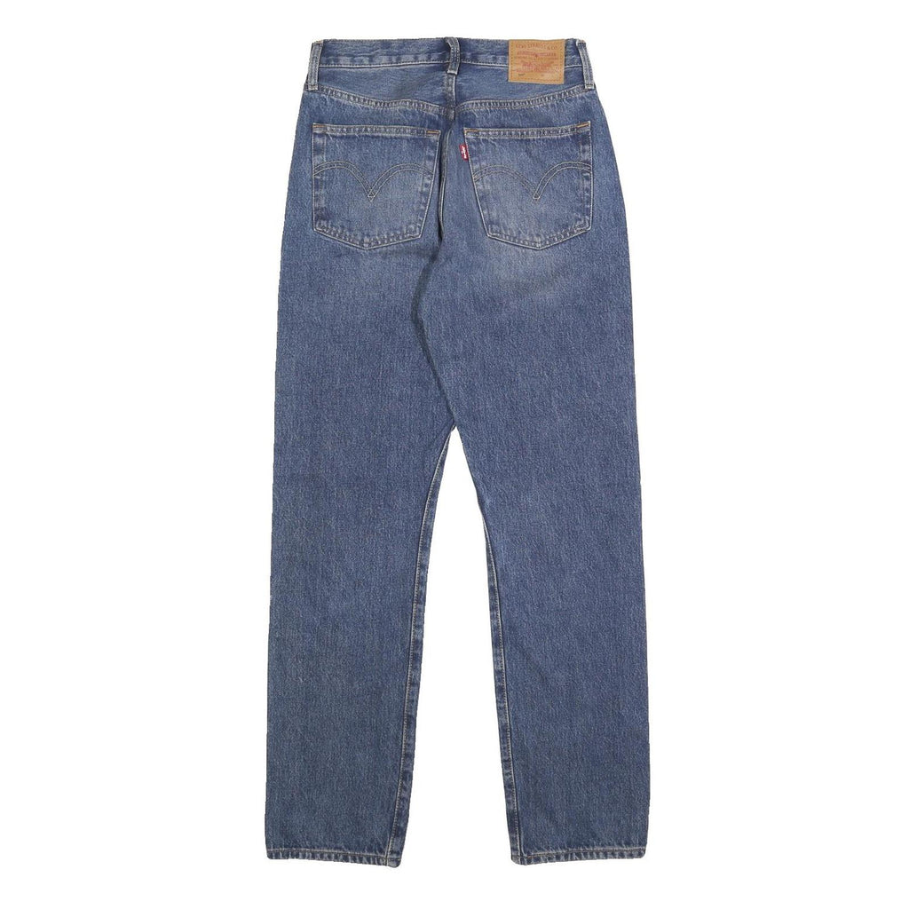 LEVI'S 501 Big E Womens Blue Regular Straight Denim Medium W26 L30 Classic