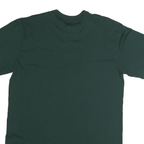 MAJESTIC Mens Green Tin Caps Graphic T-Shirt L Short Sleeve Crew Neck Cotton