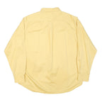 ROUNDTREE AND YORKE Mens Yellow Shirt L Button-Down Cotton Blend Long Sleeve