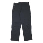 MAMMUT Womens Black Polyester Blend Relaxed Straight Lined Trousers W33 L31 Zip