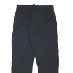 MAMMUT Womens Black Polyester Blend Relaxed Straight Lined Trousers W33 L31 Zip
