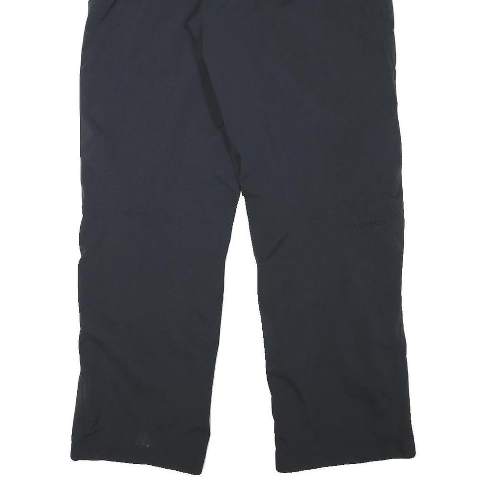 MAMMUT Womens Black Polyester Blend Relaxed Straight Lined Trousers W33 L31 Zip