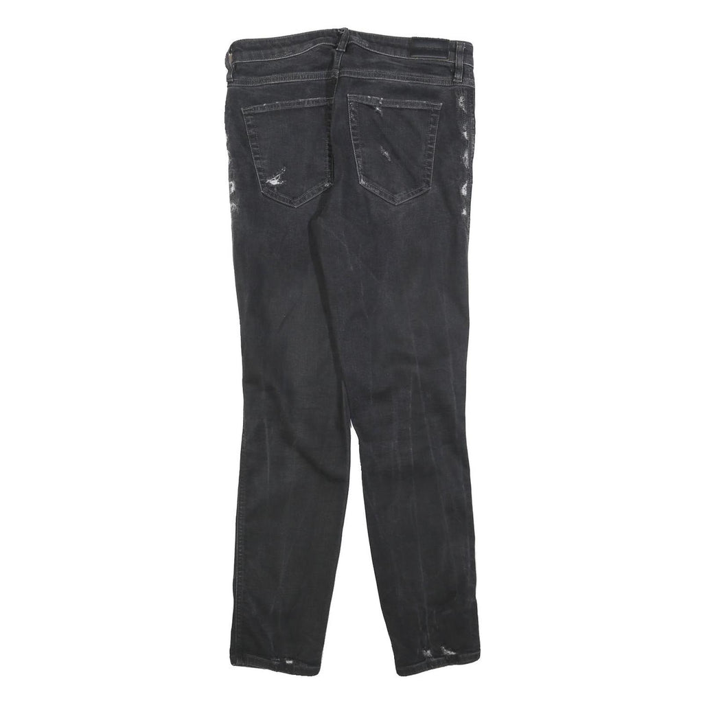 DIESEL Womens Jeans Black Slim Skinny Denim Medium W29 L29 Distressed