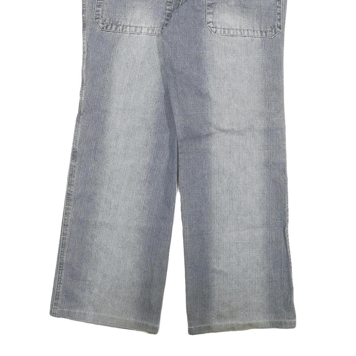 SUIT5AN Womens Jeans Blue Relaxed Wide-Leg Denim Medium W30 L29 Embroidered