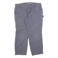 CARHARTT Womens Cotton Regular Blue Workwear Trousers W36 L28 Utility Zip