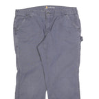 CARHARTT Womens Cotton Regular Blue Workwear Trousers W36 L28 Utility Zip