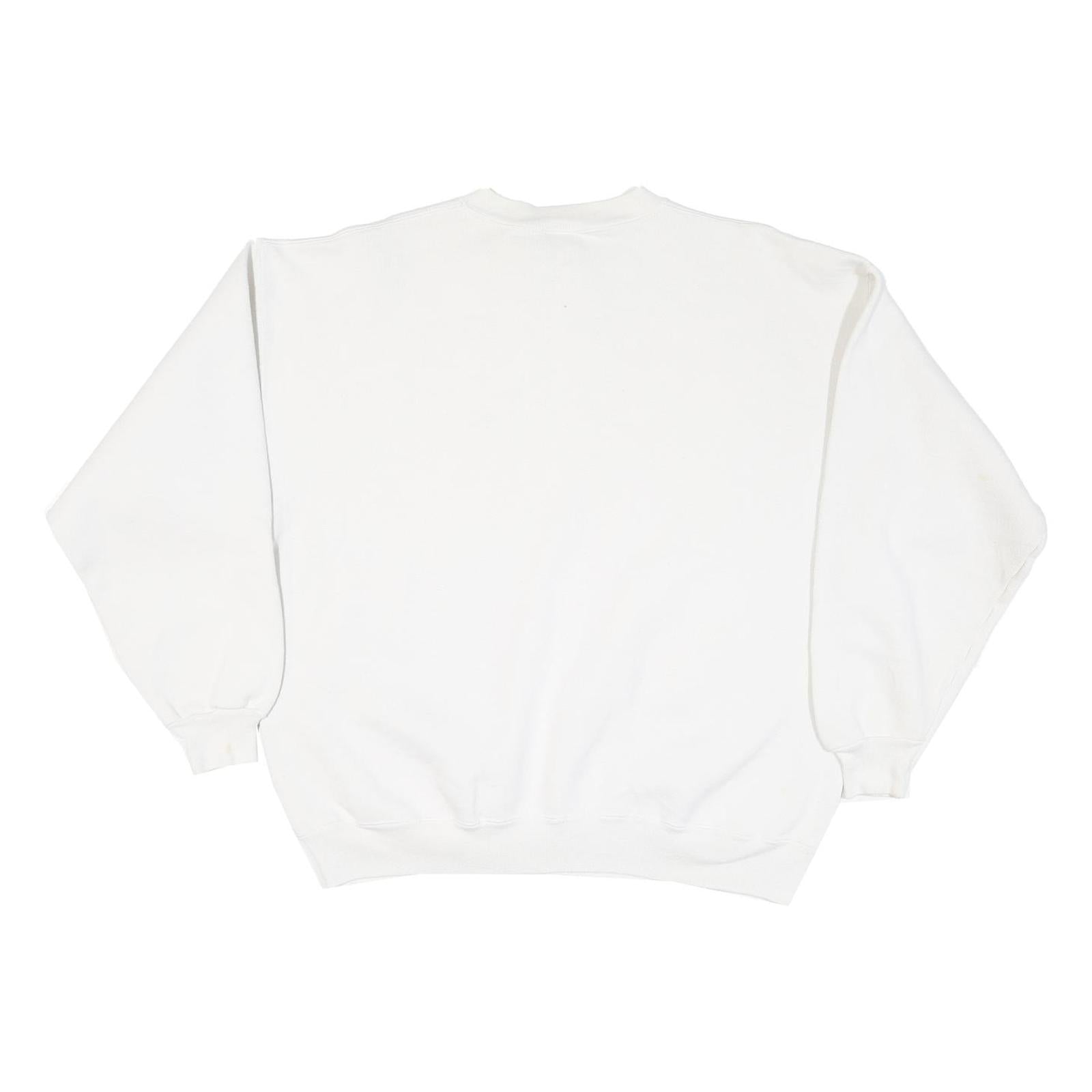 ULTRA SWEATS Mens White FSU Seminoles Crew Neck L Cotton Blend Pullover