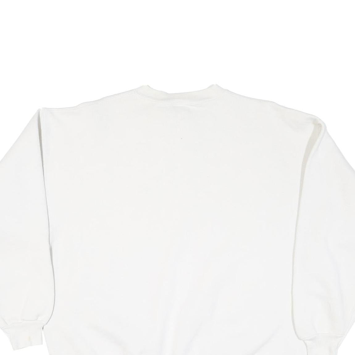 ULTRA SWEATS Mens White FSU Seminoles Crew Neck L Cotton Blend Pullover