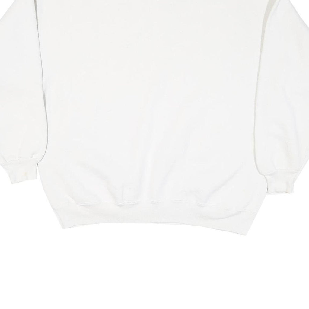 ULTRA SWEATS Mens White FSU Seminoles Crew Neck L Cotton Blend Pullover