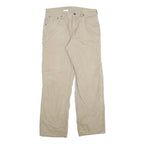 CARHARTT Mens Cotton Blend Beige Loose Straight Leg Trousers W34 L32 Workwear