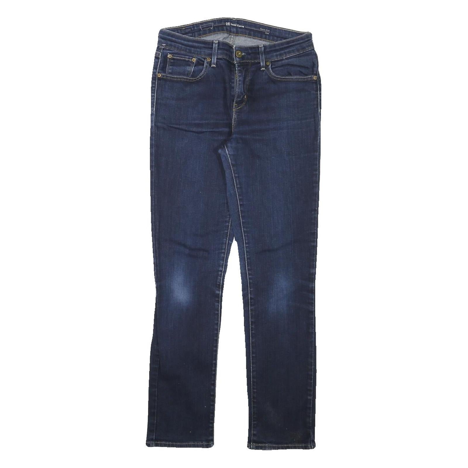 LEVI'S Womens Jeans Blue Slim Skinny Denim Medium W26 L27 Stylish Zip Closure
