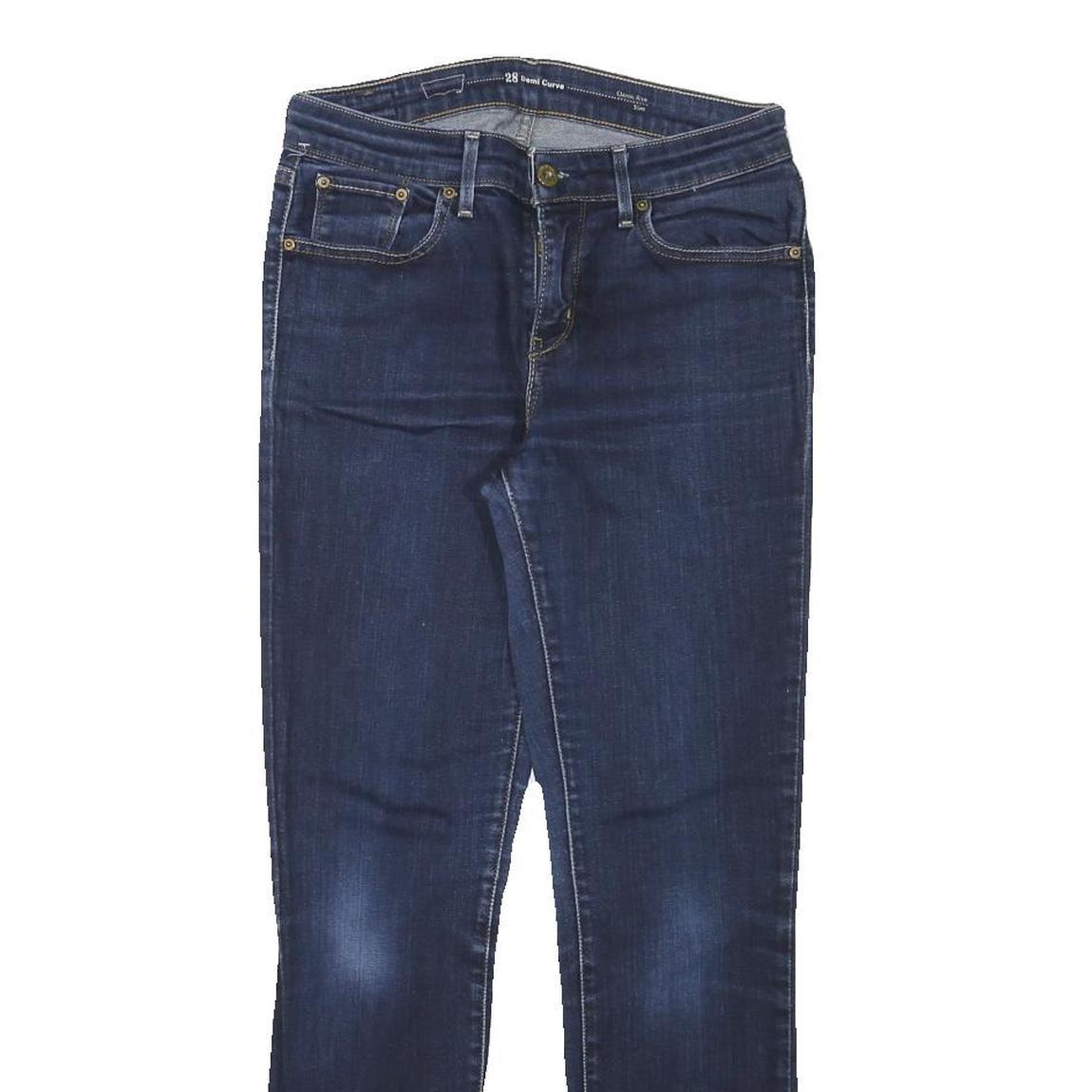 LEVI'S Womens Jeans Blue Slim Skinny Denim Medium W26 L27 Stylish Zip Closure