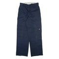 DICKIES Mens Trousers Black Regular Straight W32 L34